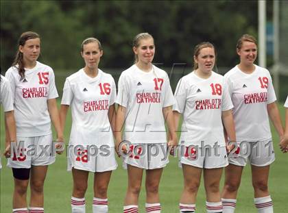Thumbnail 1 in Charlotte Catholic vs Cardinal Gibbons (NCHSAA 3A Final) photogallery.