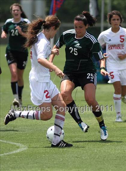Thumbnail 2 in Charlotte Catholic vs Cardinal Gibbons (NCHSAA 3A Final) photogallery.