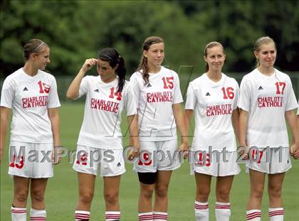 Thumbnail 3 in Charlotte Catholic vs Cardinal Gibbons (NCHSAA 3A Final) photogallery.