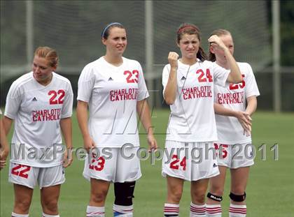 Thumbnail 1 in Charlotte Catholic vs Cardinal Gibbons (NCHSAA 3A Final) photogallery.