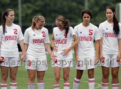Thumbnail 1 in Charlotte Catholic vs Cardinal Gibbons (NCHSAA 3A Final) photogallery.