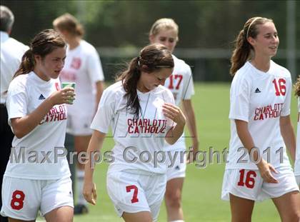 Thumbnail 2 in Charlotte Catholic vs Cardinal Gibbons (NCHSAA 3A Final) photogallery.