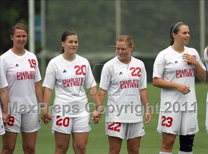 Thumbnail 3 in Charlotte Catholic vs Cardinal Gibbons (NCHSAA 3A Final) photogallery.