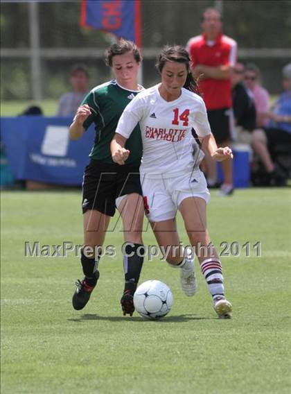 Thumbnail 3 in Charlotte Catholic vs Cardinal Gibbons (NCHSAA 3A Final) photogallery.