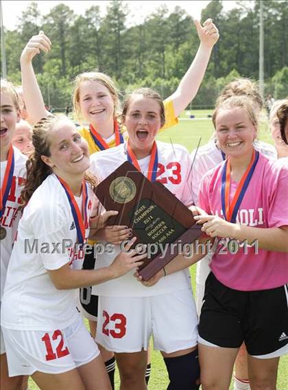 Thumbnail 3 in Charlotte Catholic vs Cardinal Gibbons (NCHSAA 3A Final) photogallery.