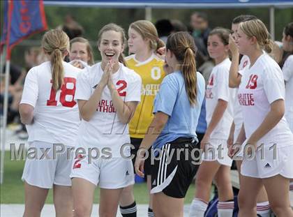 Thumbnail 2 in Charlotte Catholic vs Cardinal Gibbons (NCHSAA 3A Final) photogallery.