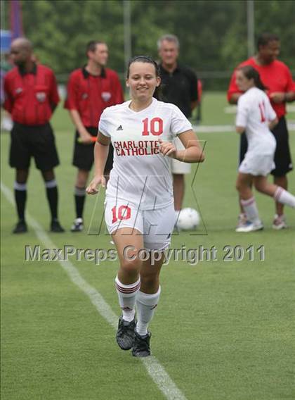 Thumbnail 2 in Charlotte Catholic vs Cardinal Gibbons (NCHSAA 3A Final) photogallery.