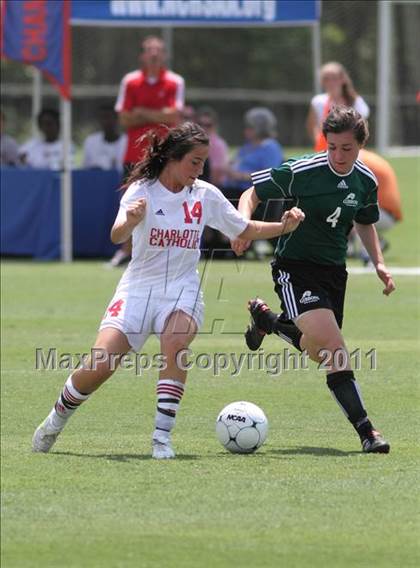Thumbnail 2 in Charlotte Catholic vs Cardinal Gibbons (NCHSAA 3A Final) photogallery.