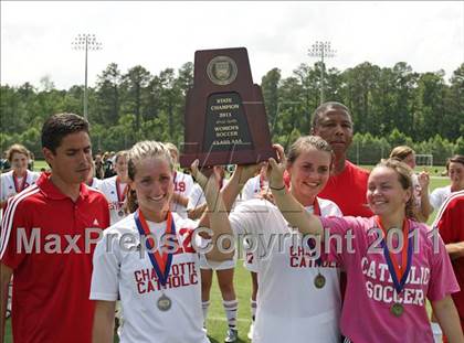 Thumbnail 3 in Charlotte Catholic vs Cardinal Gibbons (NCHSAA 3A Final) photogallery.