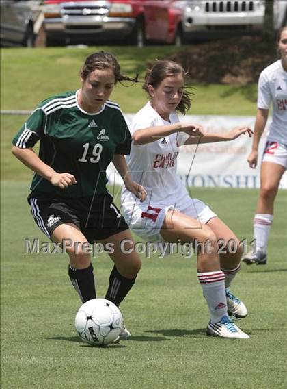 Thumbnail 3 in Charlotte Catholic vs Cardinal Gibbons (NCHSAA 3A Final) photogallery.