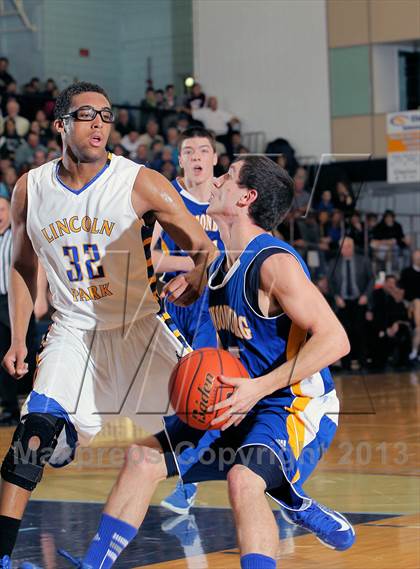 Thumbnail 2 in Johnsonburg vs Lincoln Park Performing Arts (PIAA A Semifinal) photogallery.