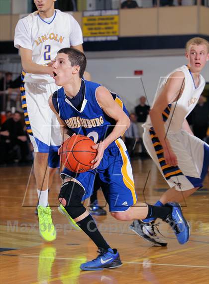 Thumbnail 2 in Johnsonburg vs Lincoln Park Performing Arts (PIAA A Semifinal) photogallery.