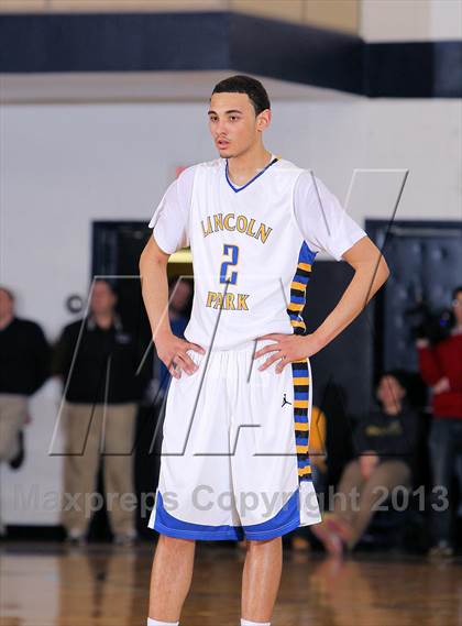Thumbnail 2 in Johnsonburg vs Lincoln Park Performing Arts (PIAA A Semifinal) photogallery.