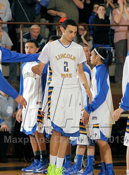 Thumbnail 2 in Johnsonburg vs Lincoln Park Performing Arts (PIAA A Semifinal) photogallery.
