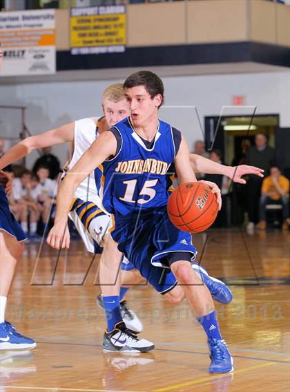 Thumbnail 1 in Johnsonburg vs Lincoln Park Performing Arts (PIAA A Semifinal) photogallery.