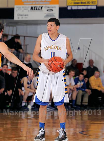 Thumbnail 1 in Johnsonburg vs Lincoln Park Performing Arts (PIAA A Semifinal) photogallery.