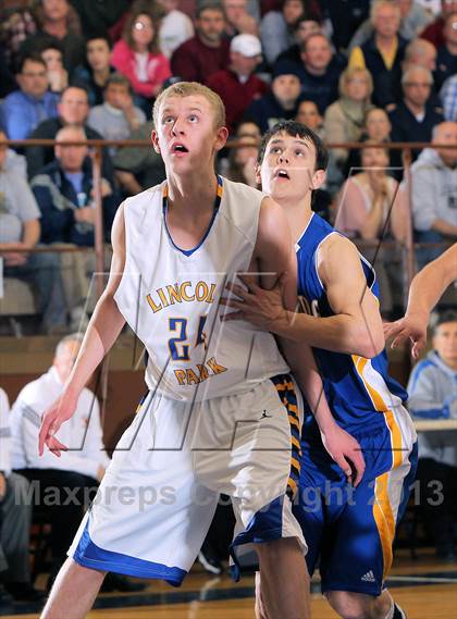 Thumbnail 3 in Johnsonburg vs Lincoln Park Performing Arts (PIAA A Semifinal) photogallery.