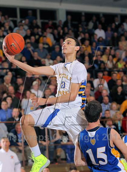 Thumbnail 2 in Johnsonburg vs Lincoln Park Performing Arts (PIAA A Semifinal) photogallery.