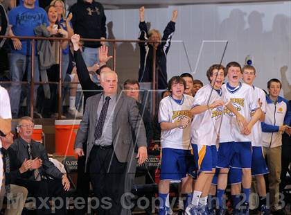 Thumbnail 3 in Johnsonburg vs Lincoln Park Performing Arts (PIAA A Semifinal) photogallery.
