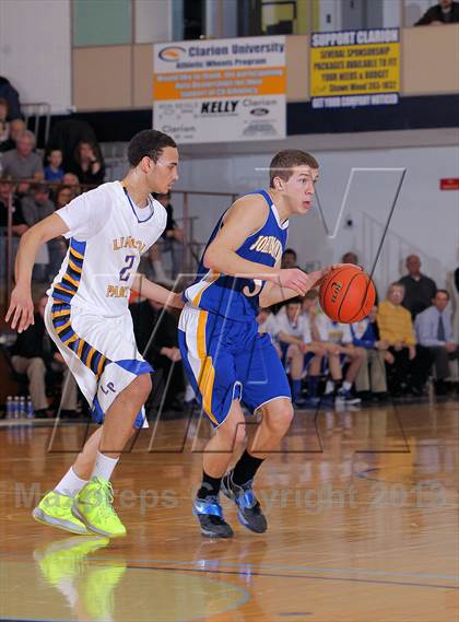 Thumbnail 1 in Johnsonburg vs Lincoln Park Performing Arts (PIAA A Semifinal) photogallery.