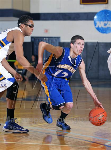 Thumbnail 2 in Johnsonburg vs Lincoln Park Performing Arts (PIAA A Semifinal) photogallery.