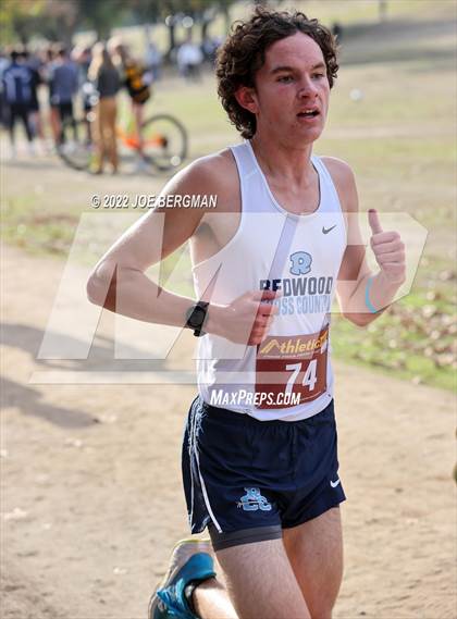 Thumbnail 2 in CIF Central Section Cross Country Championships (Boys D1 Race) photogallery.