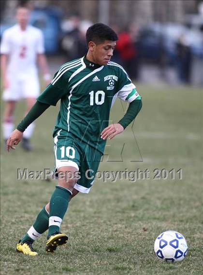 Thumbnail 3 in Brentwood vs Baldwinsville (NYSPHSAA Class AA Final) photogallery.
