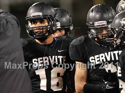 Thumbnail 1 in Mater Dei vs. Servite photogallery.