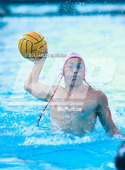Thumbnail 2 in Harvard-Westlake vs Cathedral Catholic (Elite 8 water polo Tournament) photogallery.