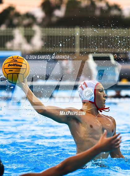 Thumbnail 2 in Harvard-Westlake vs Cathedral Catholic (Elite 8 water polo Tournament) photogallery.