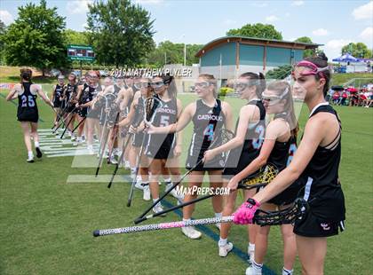 Thumbnail 2 in Cardinal Gibbons vs. Charlotte Catholic (NCHSAA Final) photogallery.