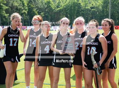 Thumbnail 3 in Cardinal Gibbons vs. Charlotte Catholic (NCHSAA Final) photogallery.