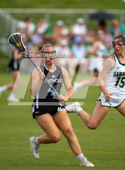 Thumbnail 2 in Cardinal Gibbons vs. Charlotte Catholic (NCHSAA Final) photogallery.