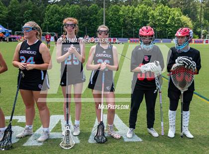 Thumbnail 2 in Cardinal Gibbons vs. Charlotte Catholic (NCHSAA Final) photogallery.