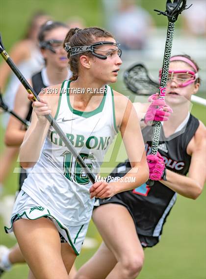 Thumbnail 3 in Cardinal Gibbons vs. Charlotte Catholic (NCHSAA Final) photogallery.