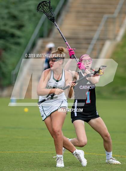 Thumbnail 2 in Cardinal Gibbons vs. Charlotte Catholic (NCHSAA Final) photogallery.