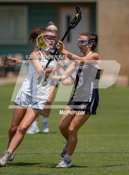 Thumbnail 3 in Cardinal Gibbons vs. Charlotte Catholic (NCHSAA Final) photogallery.