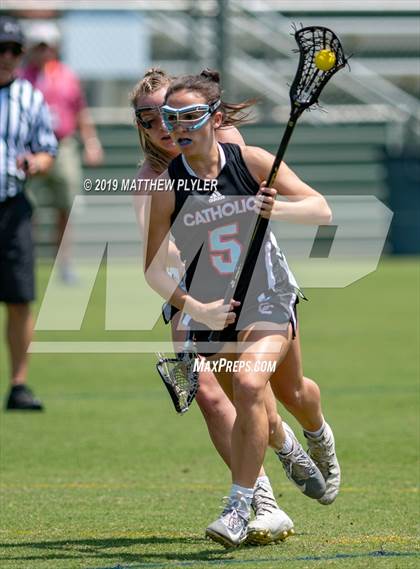 Thumbnail 2 in Cardinal Gibbons vs. Charlotte Catholic (NCHSAA Final) photogallery.