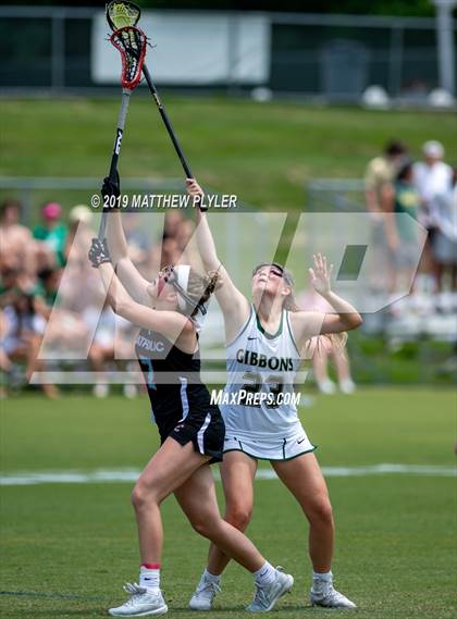 Thumbnail 3 in Cardinal Gibbons vs. Charlotte Catholic (NCHSAA Final) photogallery.