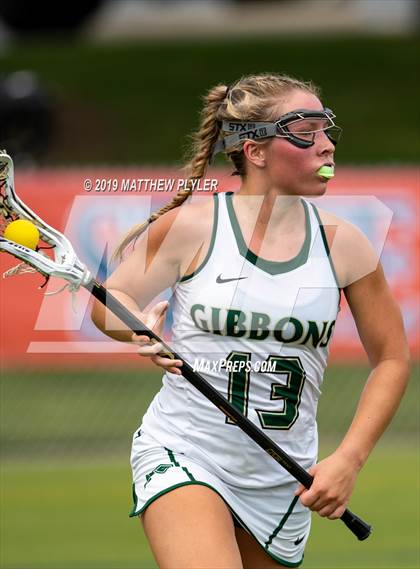 Thumbnail 3 in Cardinal Gibbons vs. Charlotte Catholic (NCHSAA Final) photogallery.
