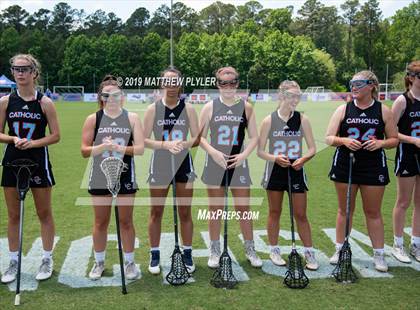 Thumbnail 3 in Cardinal Gibbons vs. Charlotte Catholic (NCHSAA Final) photogallery.