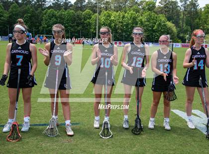 Thumbnail 1 in Cardinal Gibbons vs. Charlotte Catholic (NCHSAA Final) photogallery.
