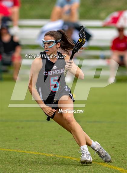 Thumbnail 3 in Cardinal Gibbons vs. Charlotte Catholic (NCHSAA Final) photogallery.