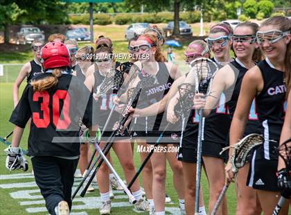 Thumbnail 2 in Cardinal Gibbons vs. Charlotte Catholic (NCHSAA Final) photogallery.
