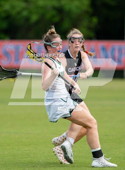 Thumbnail 2 in Cardinal Gibbons vs. Charlotte Catholic (NCHSAA Final) photogallery.