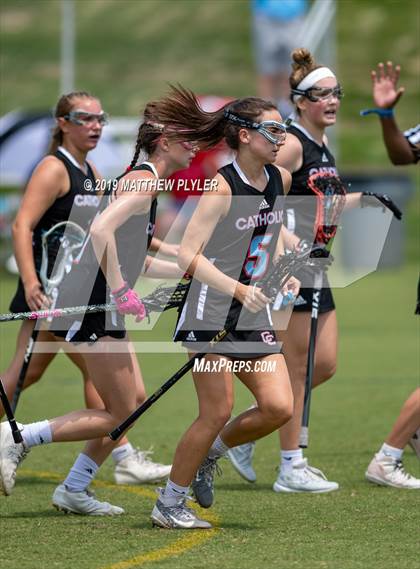 Thumbnail 2 in Cardinal Gibbons vs. Charlotte Catholic (NCHSAA Final) photogallery.