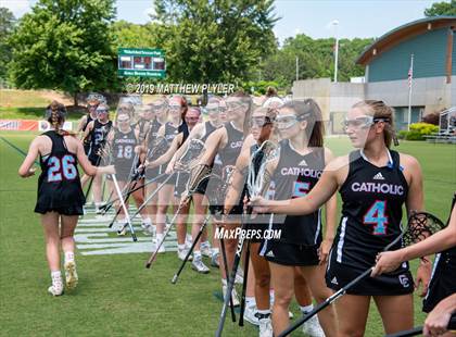 Thumbnail 3 in Cardinal Gibbons vs. Charlotte Catholic (NCHSAA Final) photogallery.