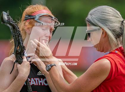 Thumbnail 2 in Cardinal Gibbons vs. Charlotte Catholic (NCHSAA Final) photogallery.