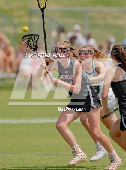 Thumbnail 3 in Cardinal Gibbons vs. Charlotte Catholic (NCHSAA Final) photogallery.