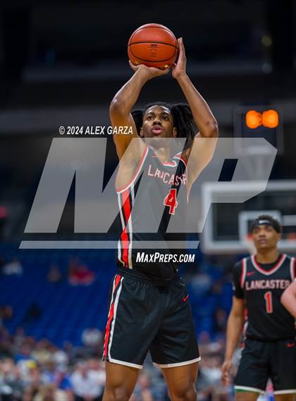 Thumbnail 3 in Amarillo vs Lancaster (UIL 5A Basketball Semifinal) photogallery.